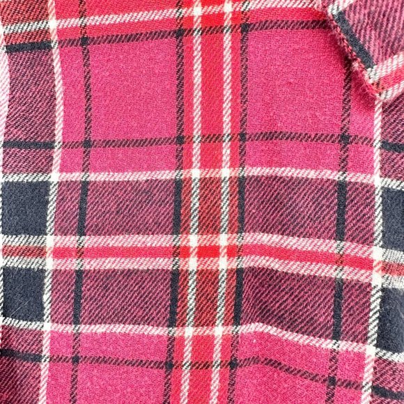 Basic Editions Set of 2 Flannel Shirts Men's XL Red and Blue Button Front LS - Picture 4 of 11